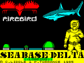 Seabase Delta title screen for ZX Spectrum